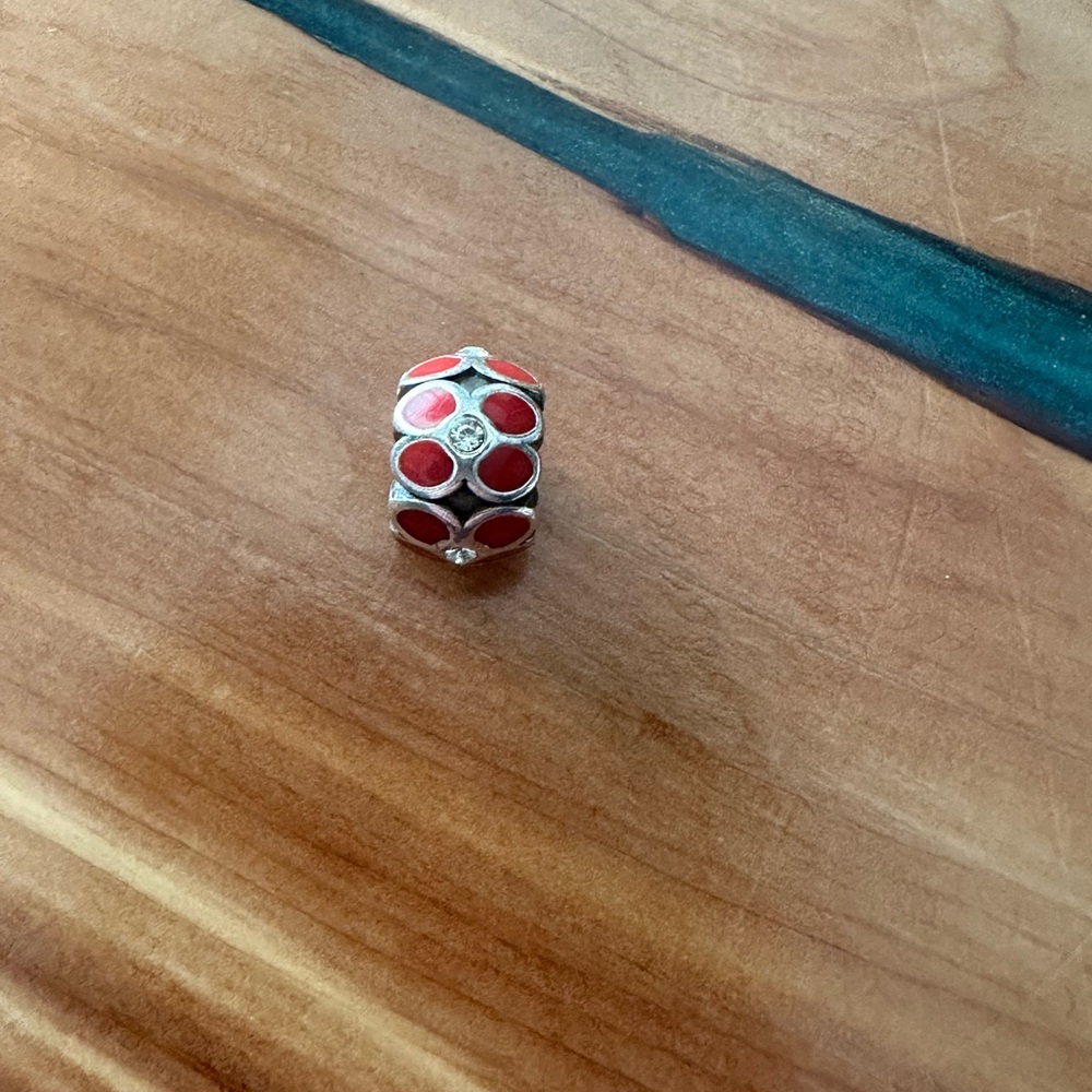 Brighton mini ring of flower bead for charm bracelet